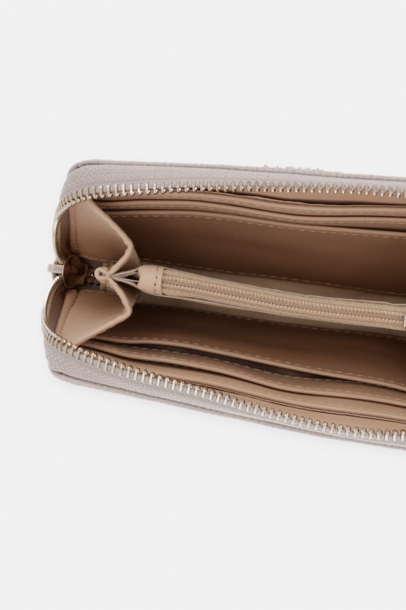 Doplnky Guess peňaženka dámska z imitácie kože LAUREL SWZG74.59140 béžová