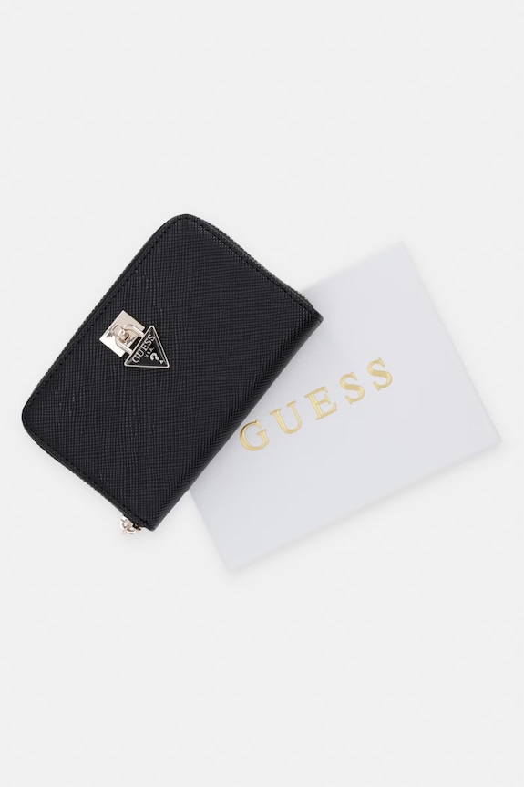 Guess portofel pentru femei, cu imitație de piele PATSIE SWZG99.19140 negru