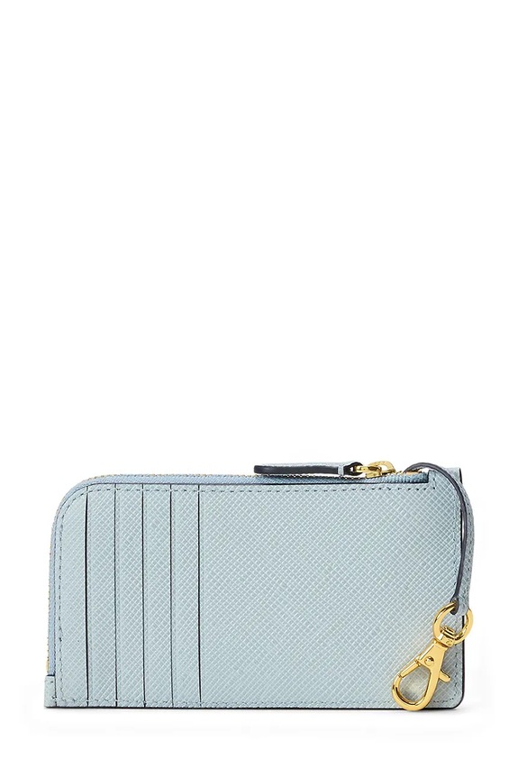 Lauren Ralph Lauren portfel damski skórzany 432P10422 niebieski SS26