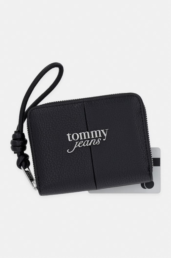 Tommy Jeans peňaženka dámska čierna AW0AW18446