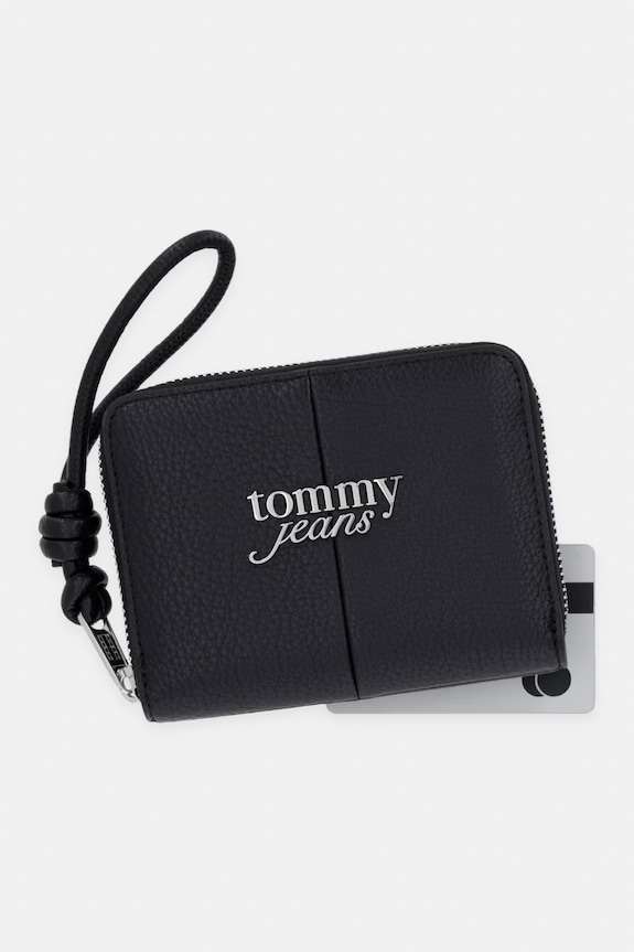 Tommy Jeans peňaženka dámska čierna AW0AW18446