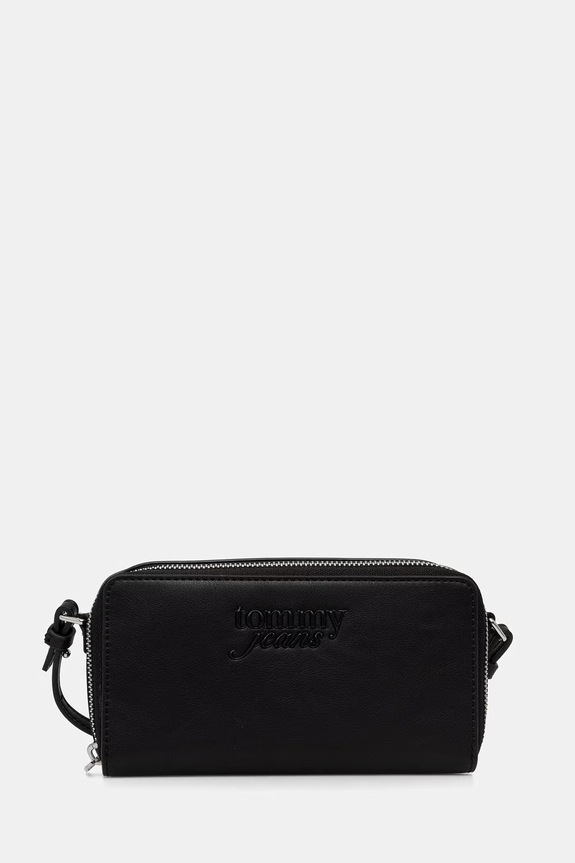 Tommy Jeans πορτοφόλι γυναικείο μαύρο AW0AW18447