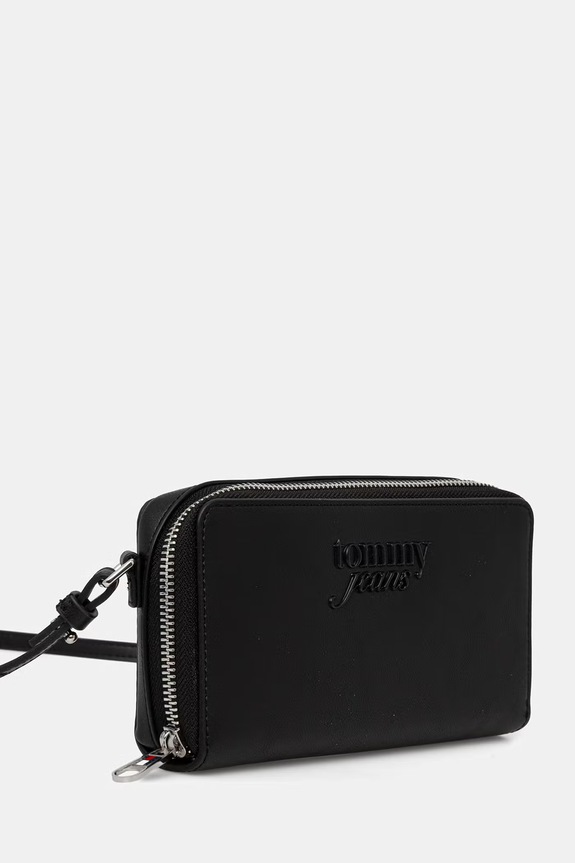 Tommy Jeans πορτοφόλι γυναικείο AW0AW18447 μαύρο SS26