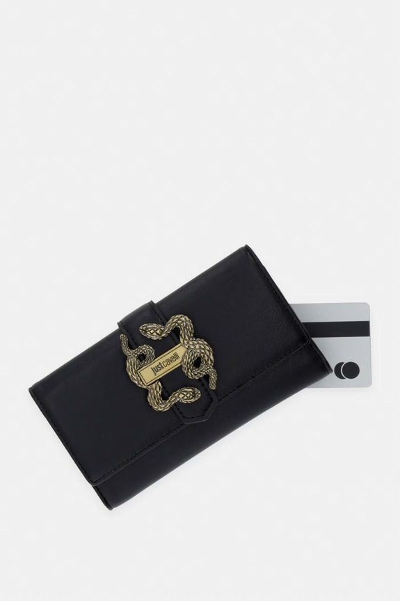 Just Cavalli πορτοφόλι γυναικείο μαύρο 80RA5PA5.ZSA89