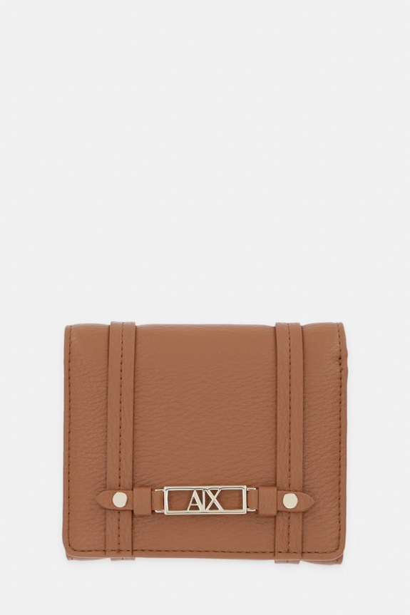 Armani Exchange dámska peňaženka z imitácie kože hnedá XW002613.AF15632