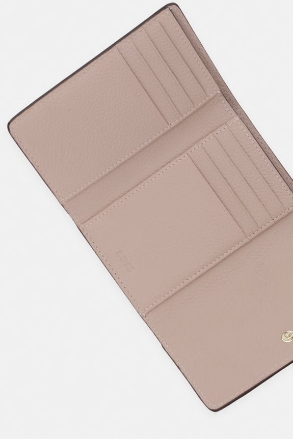 Akcesoria BOSS portfel damski skórzany Lenah Flap SM Wallet 50563423 różowy