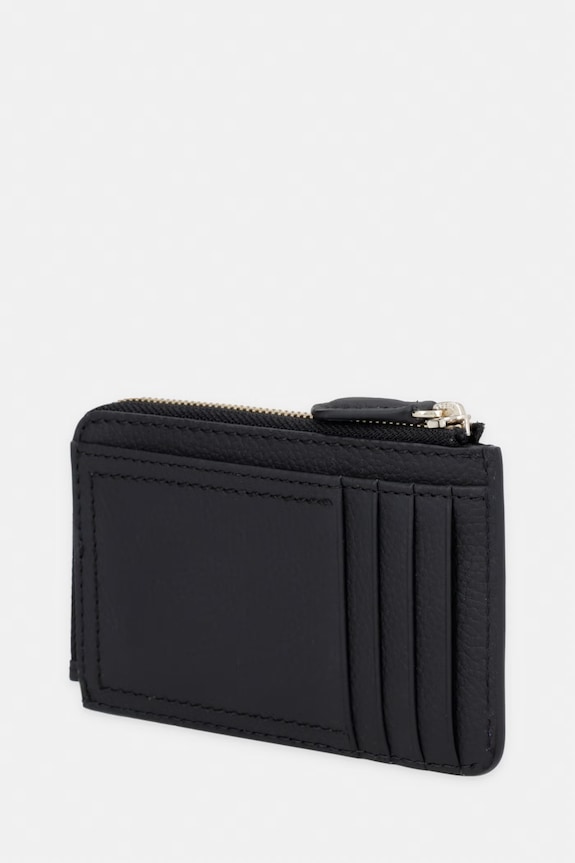 BOSS portfel damski skórzany Lenah Zip Cardholder 50563424 czarny SS26