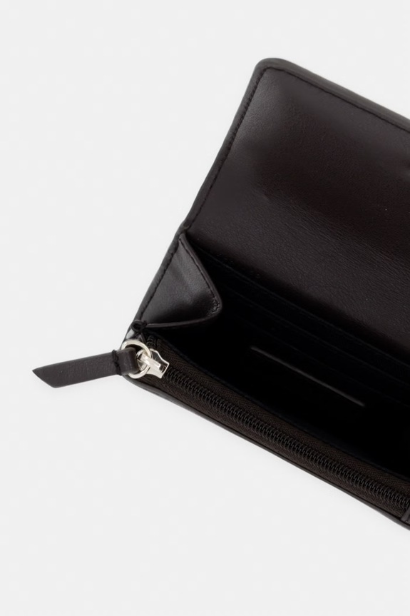 Akcesoria BOSS portfel damski skórzany NUMAH Flap Cardholde 50564186 brązowy