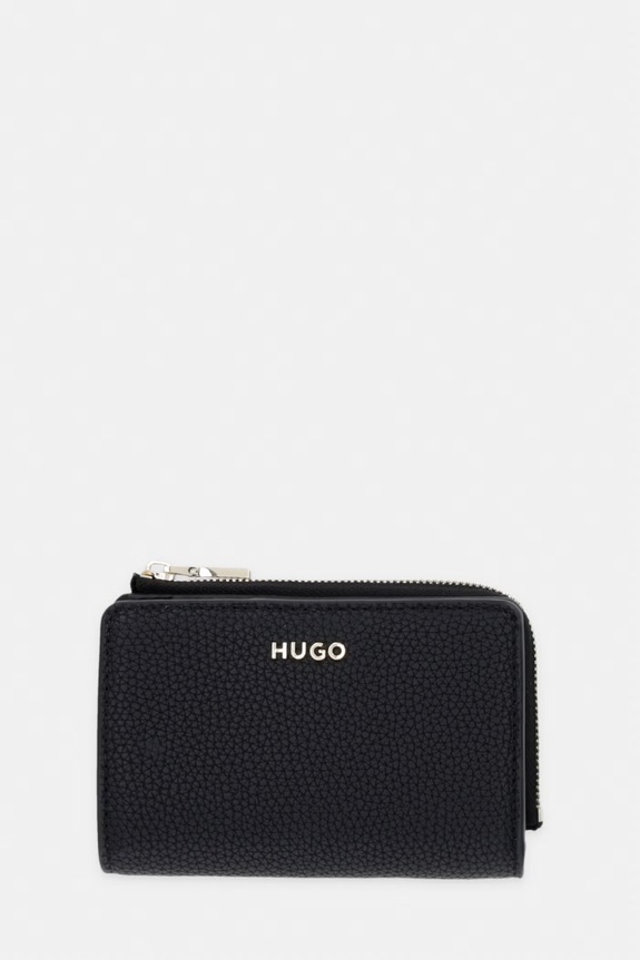 HUGO portfel damski z imitacji skóry Orin_Wallet Multi czarny 50563031