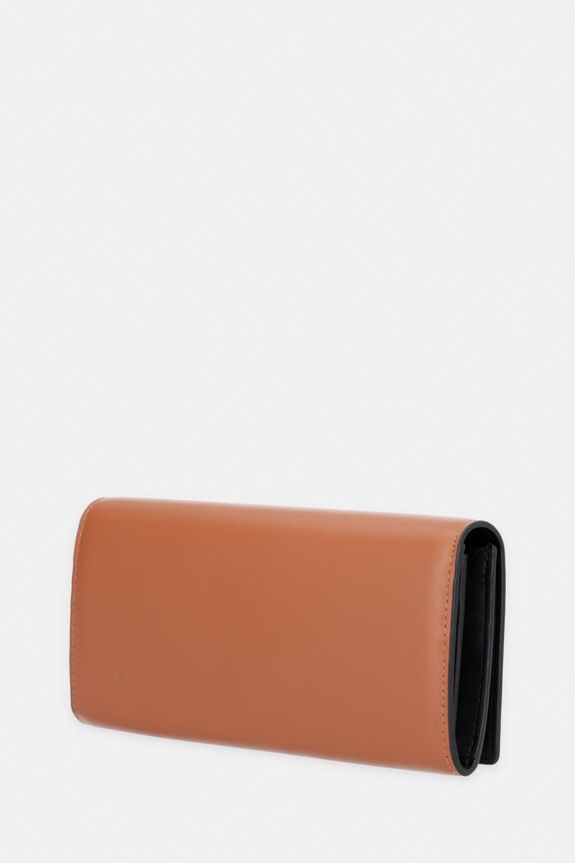 Karl Lagerfeld peňaženka dámska kožená K/SIGNATURE B2W32014 oranžová SS26
