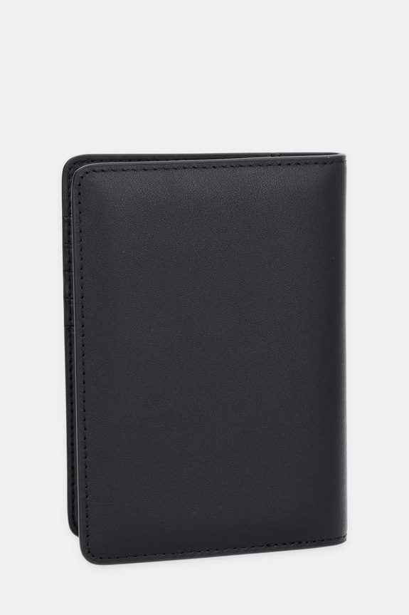 Karl Lagerfeld husă pentru pașaport pentru femei, din piele K/SIGNATURE B2W32069 negru SS26