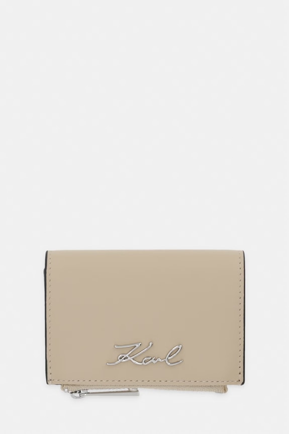 Karl Lagerfeld portofel pentru femei, din piele K/SIGNATURE bej B2W32013