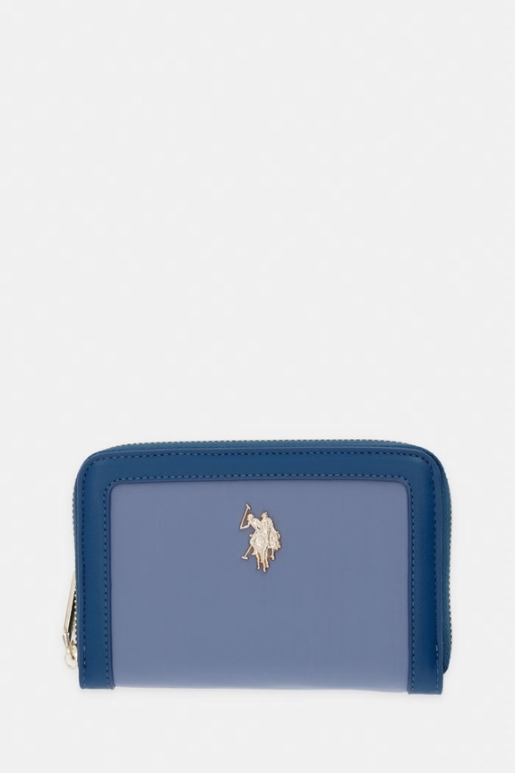 U.S. Polo Assn. portfel damski HOUSTON tekstylny niebieski WEUHU6385WZC