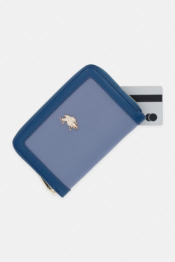 U.S. Polo Assn. portfel damski HOUSTON niebieski WEUHU6385WZC