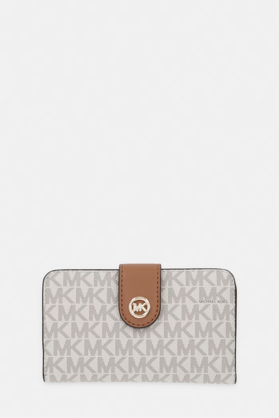 MICHAEL Michael Kors portofel imitatie de piele bej 32S6G17F8B