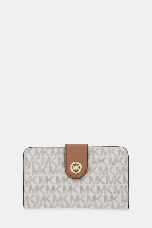 MICHAEL Michael Kors portofel imitatie de piele bej 32S6G17F8B