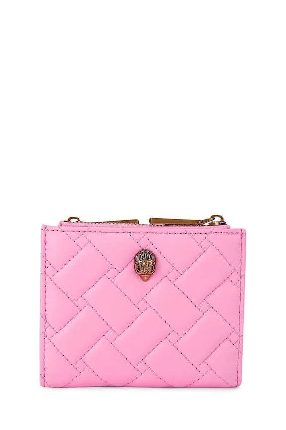 Kurt Geiger London puzdro na karty dámske kožené Kensington ružová 4198798109
