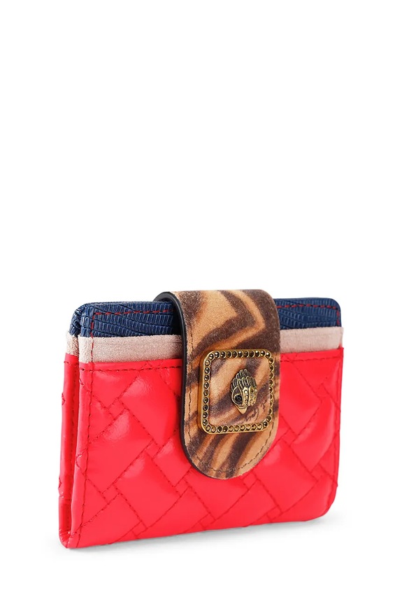 Kurt Geiger London etui na karty damskie skórzane Pimlico 5371236019 czerwony SS26