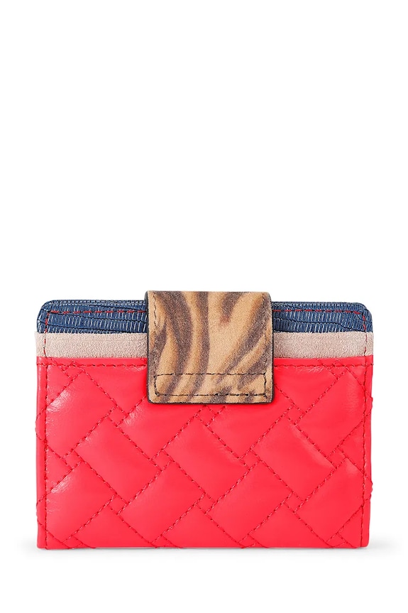Akcesoria Kurt Geiger London etui na karty damskie skórzane Pimlico 5371236019 czerwony
