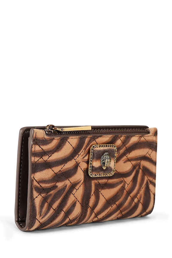 Kurt Geiger London portfel RFID damski zamszowy Pimlico 5375036209 brązowy SS26
