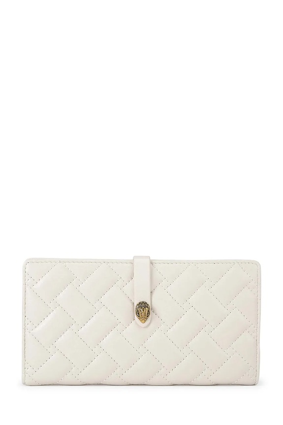 Kurt Geiger London portfel damski skórzany Kensington beżowy 5021841109