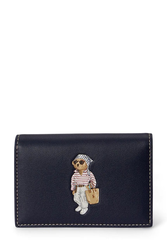 Polo Ralph Lauren peňaženka dámska kožená tmavomodrá 427P10992