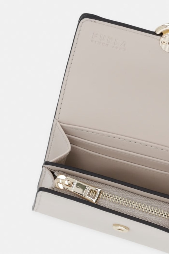 Akcesoria Furla portfel damski skórzany WP00594.BX3104.4556S beżowy