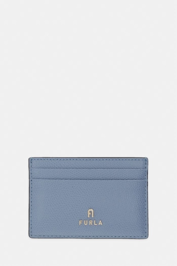 Furla etui na karty damskie skórzane Camelia niebieski WP00305.ARE000.2495S