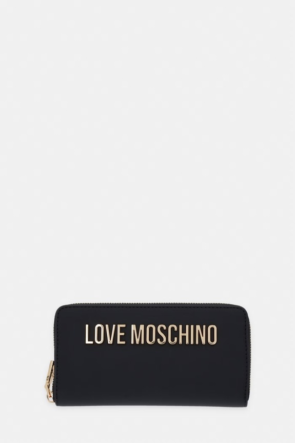 Love Moschino portfel damski z imitacji skóry czarny JC5611PP0OKD0000