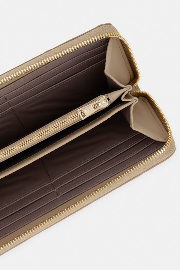 Doplňky Lacoste RFID peněženka dámská kožená NF5122EE béžová