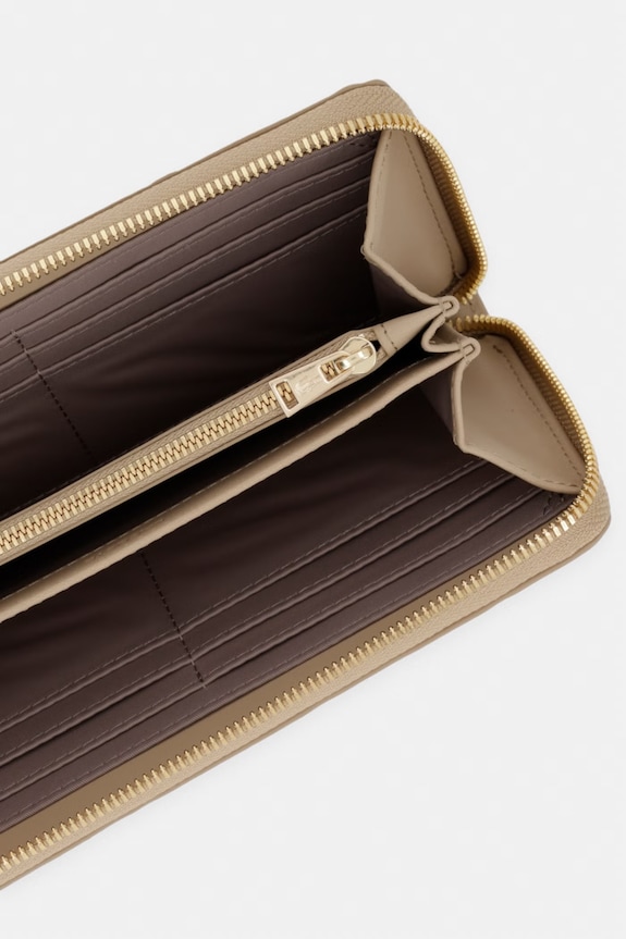 Doplňky Lacoste RFID peněženka dámská kožená NF5122EE béžová