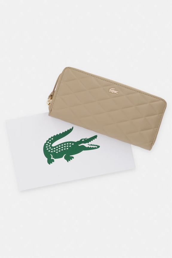 Lacoste RFID peněženka dámská kožená NF5122EE béžová