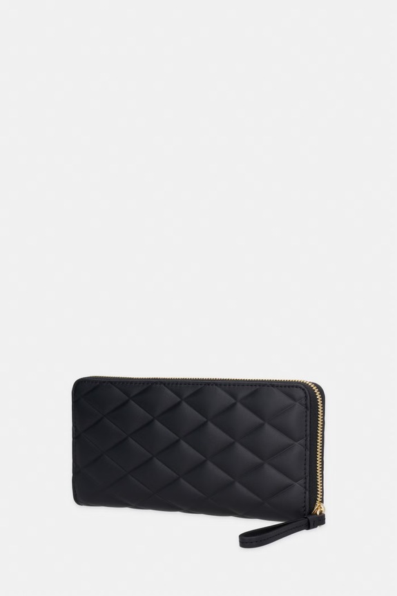 Lacoste portfel RFID damski skórzany NF5122EE czarny SS26