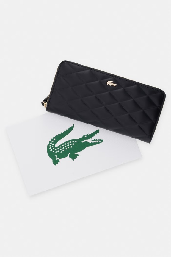 Lacoste portfel RFID damski skórzany NF5122EE czarny