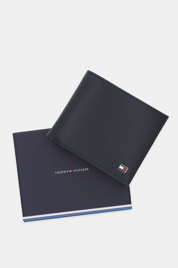 Δερμάτινο πορτοφόλι Tommy Hilfiger AM0AM13958 σκούρο μπλε