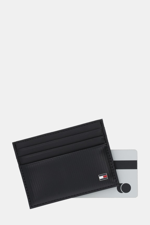 Doplňky Kožené pouzdro na karty Tommy Hilfiger AM0AM13959 černá