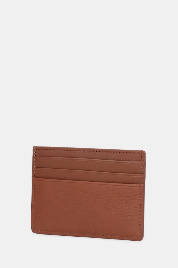 Kožené pouzdro na karty Tommy Hilfiger AM0AM13972 hnědá SS26