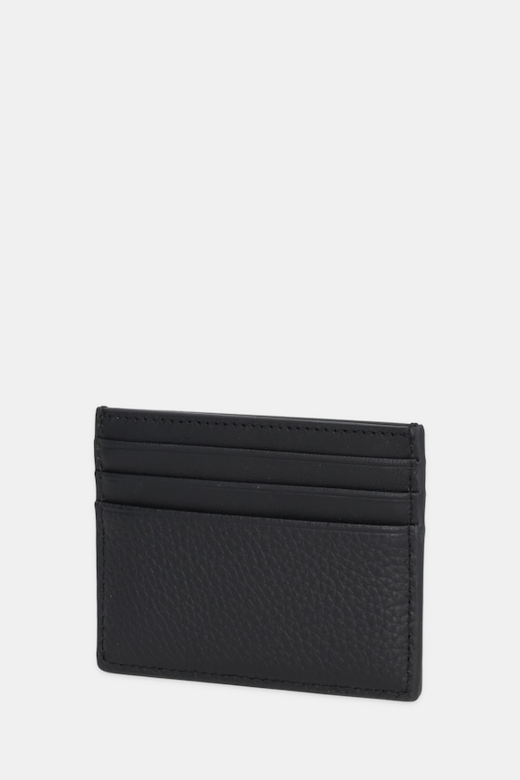 Kožené pouzdro na karty Tommy Hilfiger AM0AM13972 černá SS26