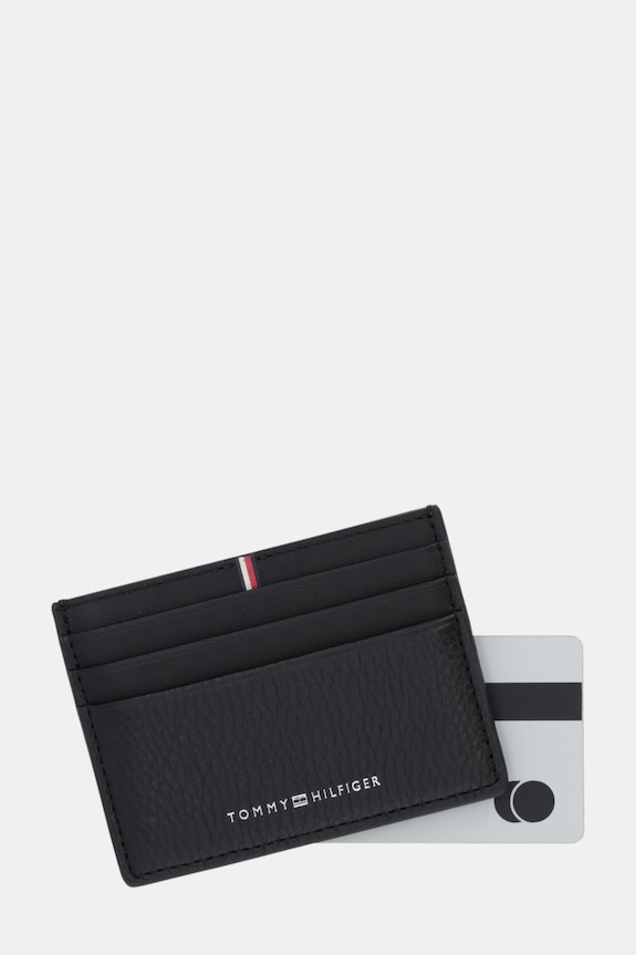 Doplňky Kožené pouzdro na karty Tommy Hilfiger AM0AM13972 černá