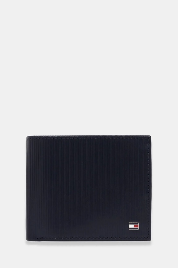 Tommy Hilfiger portofel de piele piele bleumarin AM0AM13978