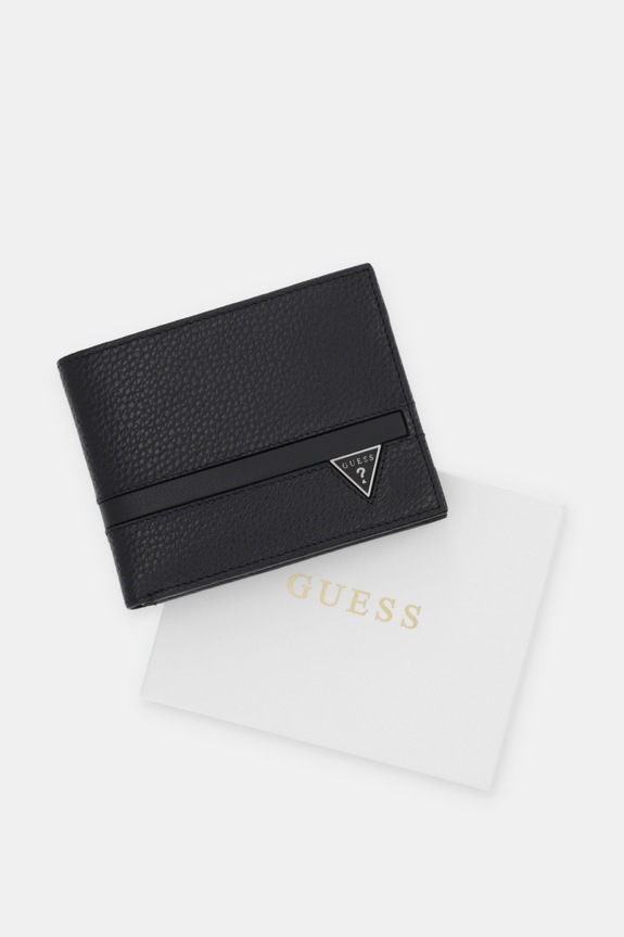 Kožená peňaženka Guess MONACO SMMOGR.LEA20 čierna