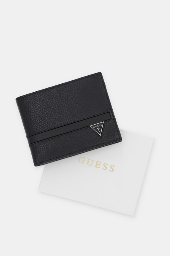 Kožená peňaženka Guess MONACO SMMOGR.LEA20 čierna