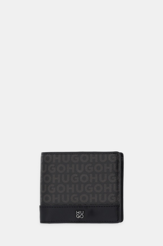 HUGO portfel Quantic_4cc Coin M imitacja skóry licowej czarny 50558550