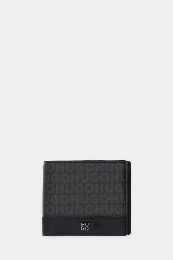 HUGO portfel Quantic_4cc Coin M imitacja skóry licowej czarny 50558550