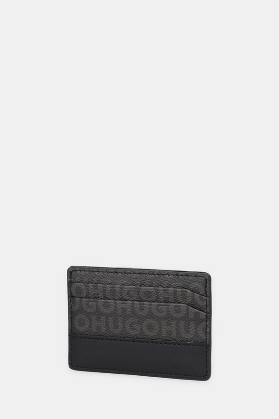 Puzdro na karty HUGO Quantic_Cardcase M 50558559 čierna SS26
