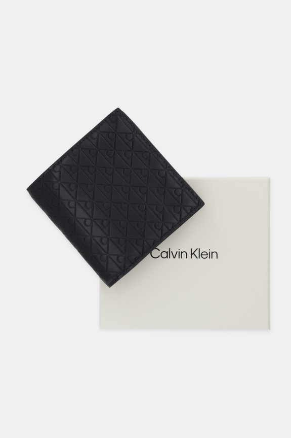 Kožená peňaženka Calvin Klein LV04D1145G čierna