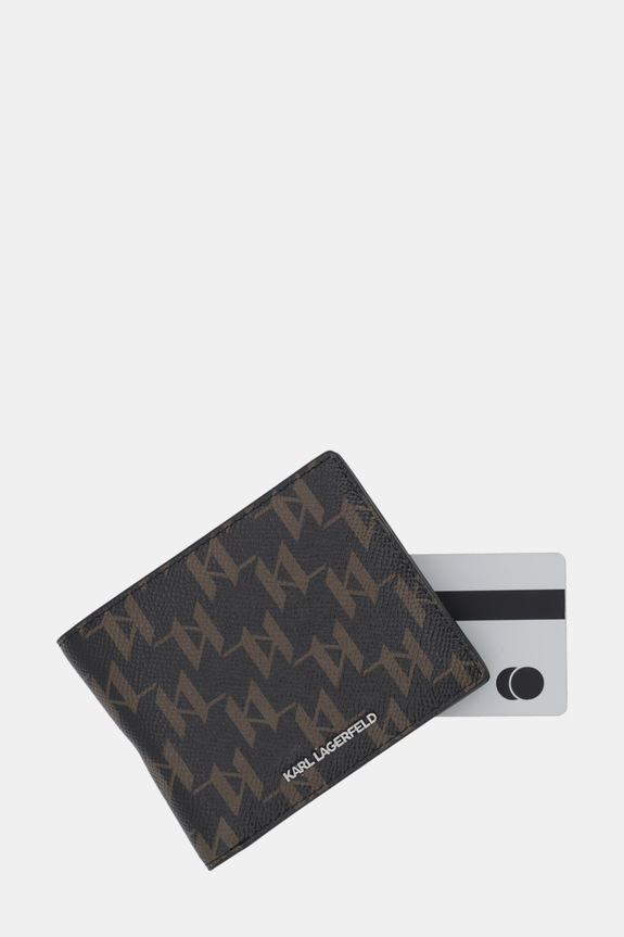 Novčanik Karl Lagerfeld K/MONOGRAM smeđa B1M32055