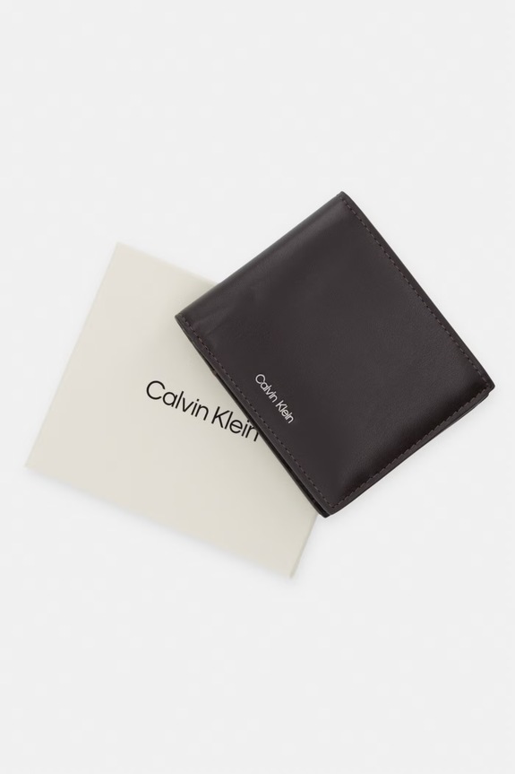 Calvin Klein portfel męski skórzany LV04D1163G brązowy