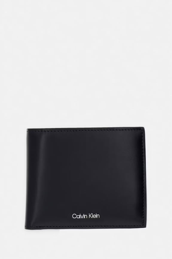 Calvin Klein portfel męski skórzany czarny LV04D1163G