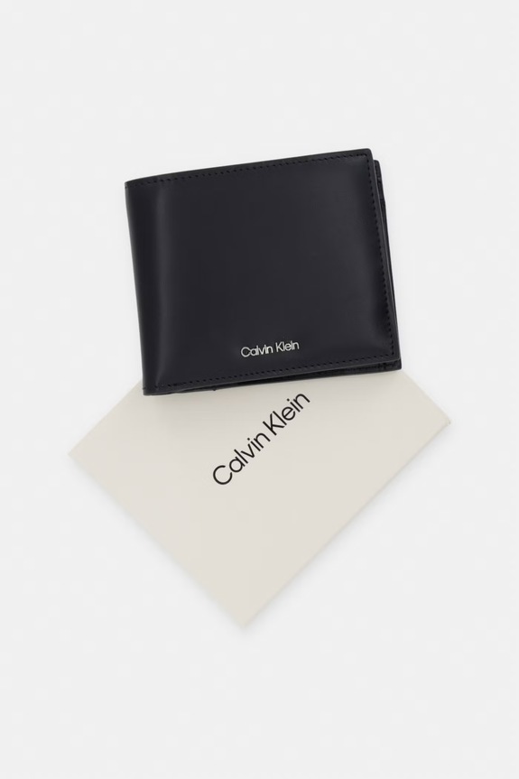 Calvin Klein portfel męski skórzany LV04D1163G czarny